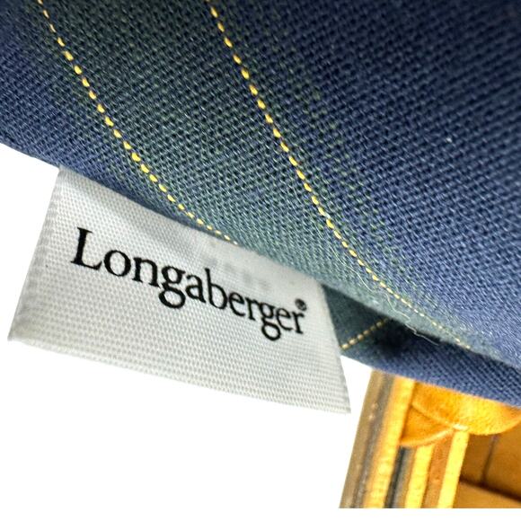 Longaberger 1999 Collector's Club Hostess Serving Tray Basket, Liner & Protector - Picture 11 of 12